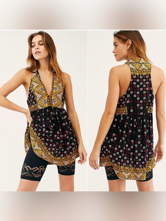 Free People Tops - Free People Charlotte Sleeveless Tunic Top Large